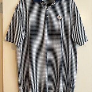 Peter Millar Classic Navy and White Polo